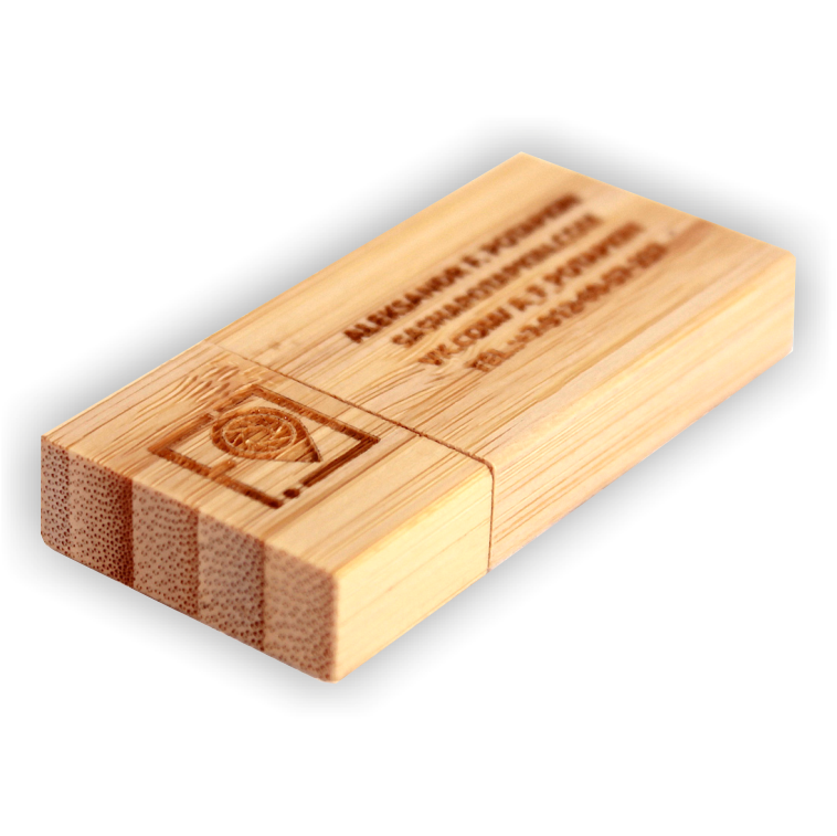 Заказать Флешка дерево с гравировкой в Екатеринбурге