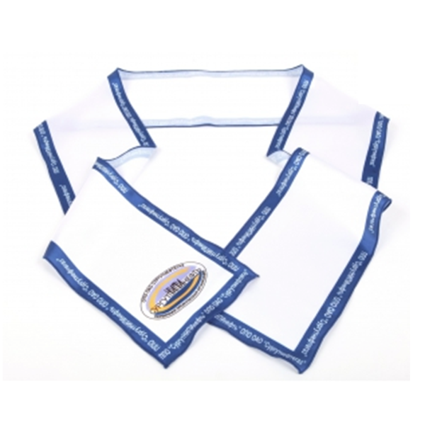 Заказать Шарф из атласа односторонний с фирменной символикой в Екатеринбурге