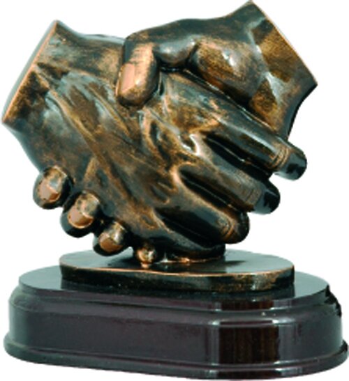 Заказать Статуэтка литая рукопожатие (Рукопожатие 2461) в Екатеринбурге