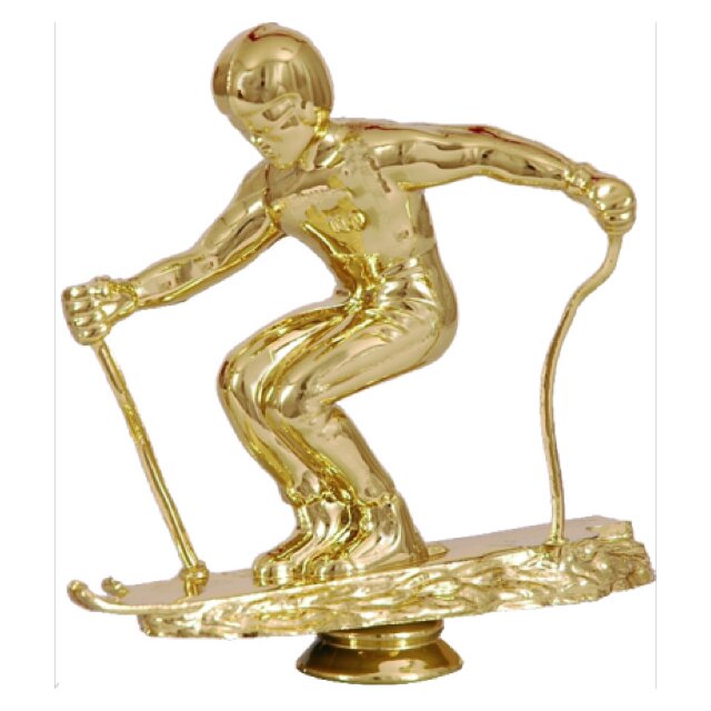 Заказать Статуэтка сувенирная пластиковая F35G, горные лыжи в Екатеринбурге